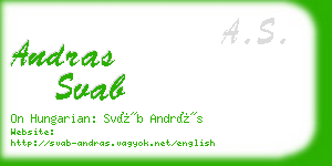 andras svab business card